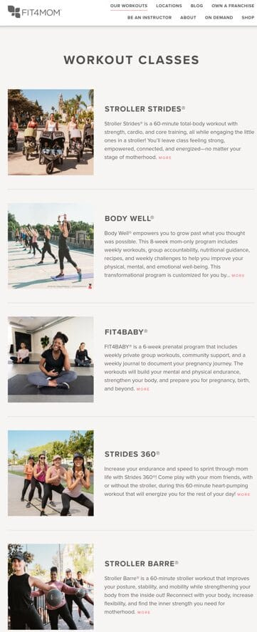 Fit4Mom-Community-Engagement-Example Fit4Mom Community Engagement Example Screenshot