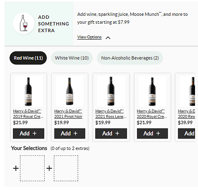 Gift-Wine-Upsell Gifting Wine Upsell Example