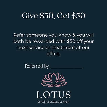 Spa Referral Card Back Spa Referral Card Back