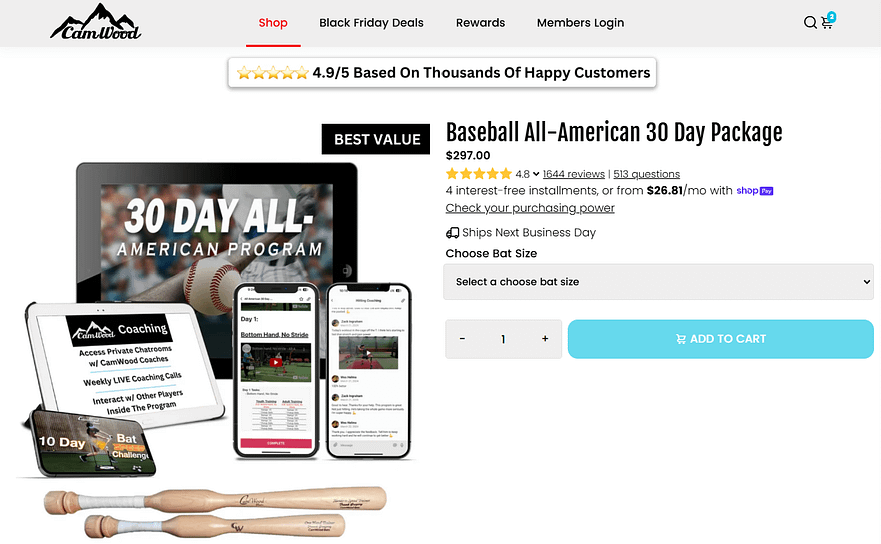 CamWood-Content-Digital-Download-Upsell Camwood Digital Content Upsell Example