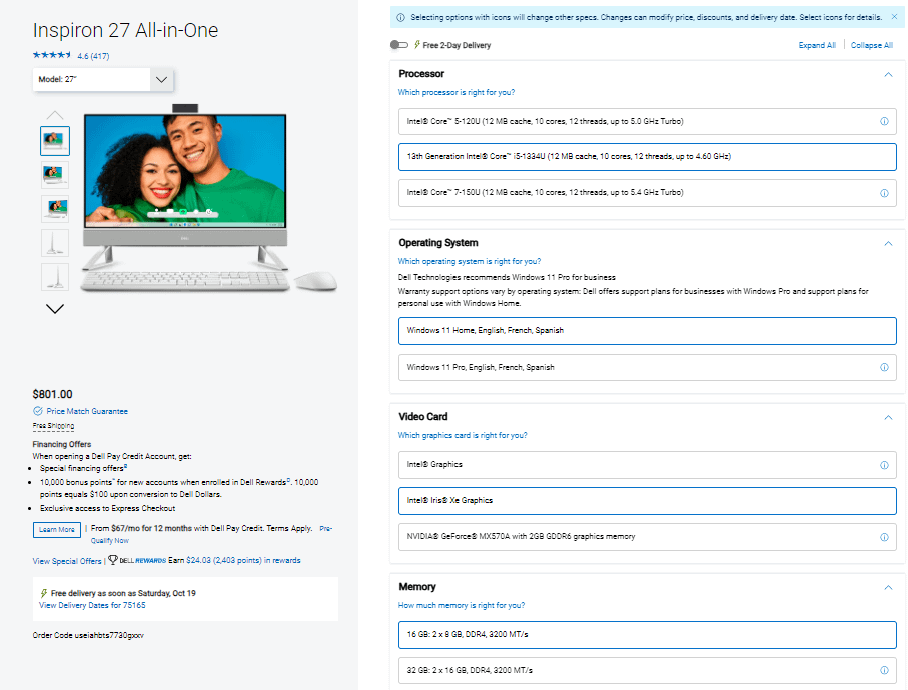 Dell-Build-Your-Own-Upsell-Example Dell Build Your Own Upsell Example