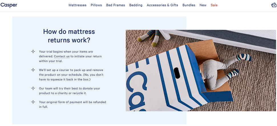 Forced to wrong size: 972x442, natural is 1920x874! Casper 100 NIght Trial